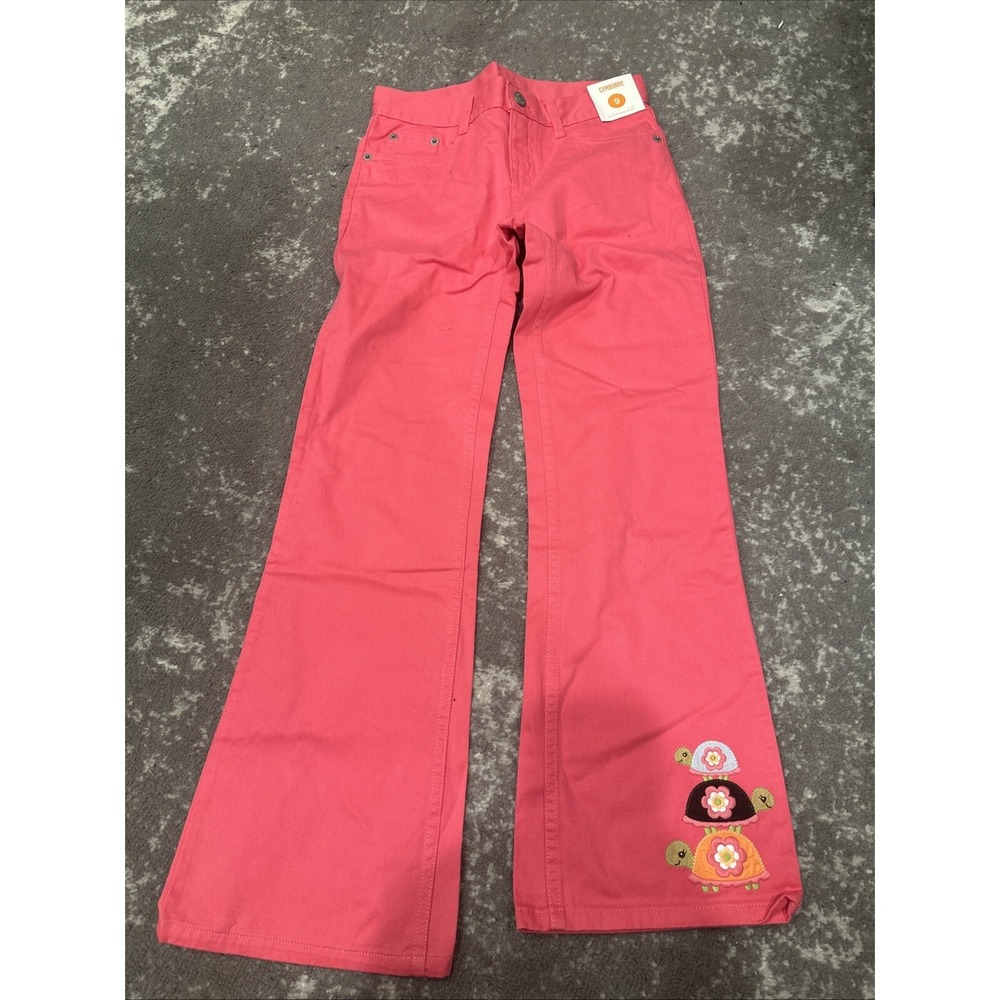 VINTAGE Girls GYMBOREE Pink Golf Pond Flare PANTS Sz 9 NWT